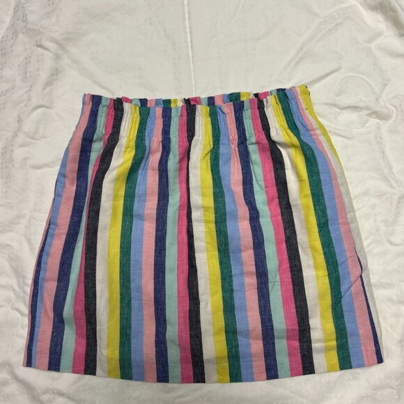 J. Crew Factory Dresses & Skirts - NWT J. Crew Factory Linen Cotton Blend Skirt (Colorful Striped)